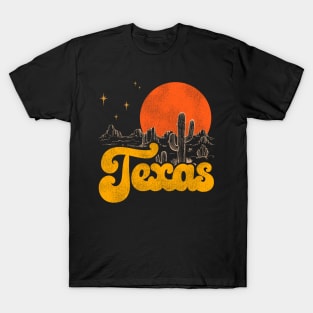 Vintage State of Texas Mid Century Distressed Aesthetic T-Shirt